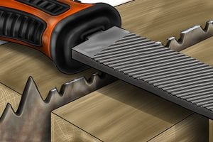 Sharpening hand clearance saw blades