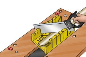 How to use a mitre box to cut coving