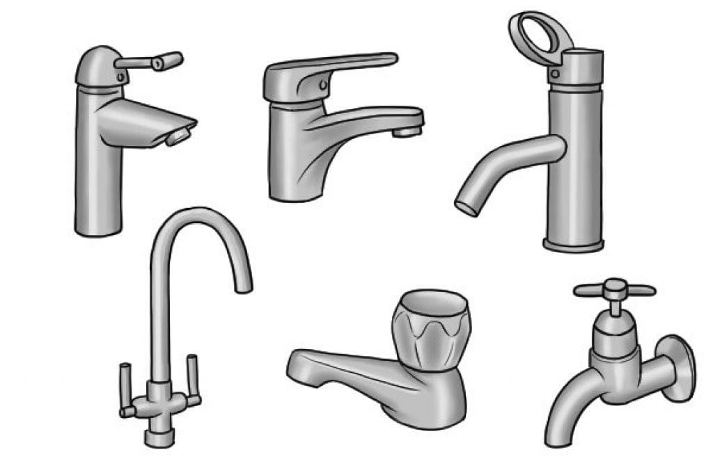 What are the different types of water tap? 