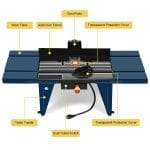 Goplus Electric Aluminum Router Table Specifications