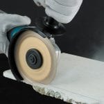Makita Angle Grinder 9558PBY 5 in use