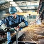 Metabo WEV 15-125 Angle Grinder​ in use