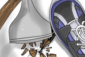 Adze used to sharpen pencils