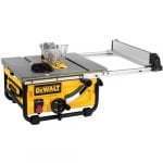 DEWALT DWE7480 Table Saw with fence out