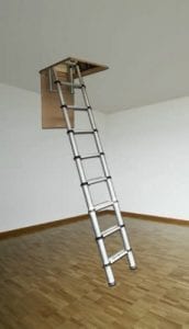 Youngman 301001 Telescopic Loft Ladder Aluminium