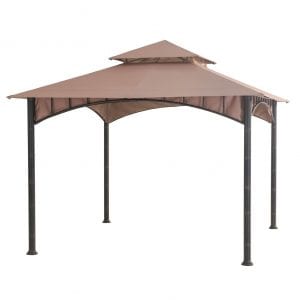 Sunjoy 10 X 10 Summer Breeze Soft Top Gazebo is the best gazebo 3m x 3m.