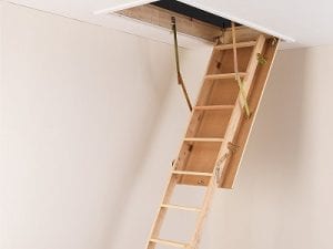 TB Davies 3-Section Wooden Loft Ladder