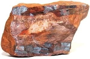 Steel is a derivative of iron which is sourced from the ground.