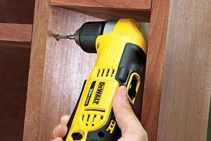A Dewalt angle drill is very versatile.
