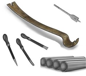Bench grinders can trim metal and smoothen rough edges.