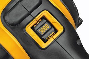 Variable speed allows you to control the output of your rotary polisher.