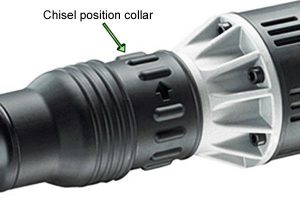 You can easily adjust chisel position on Dewalt demolition hammer.