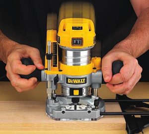 Plunge routers can start cutting from the middle of the material.