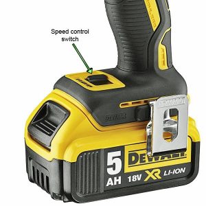 Dewalt DCF887 impact driver speed control switch.