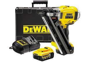 Some Dewalt nail gun kits include 2 batteries.