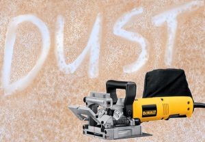 Dewalt DW682K with dust bag.