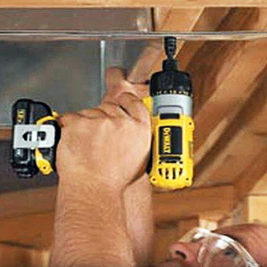 Apply pressure in a straight line with the bit when drilling.