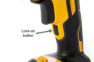 The lock-on button means you don't have to hold the trigger down.