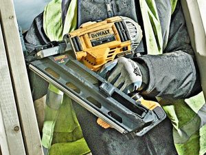 The DCN692 nail gun has dry fire lock-out and a versatile magazine angle.