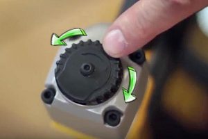 Turn the button to change the direction of the exhaust fumes.