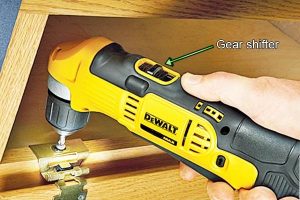 Easy to change gears with a dual speed switch.
