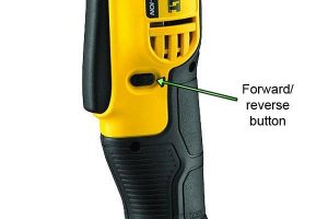 Reverse button makes Dewalt angle drill more versatile.