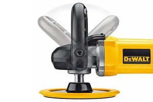 Front handle for control when using a rotary polisher.