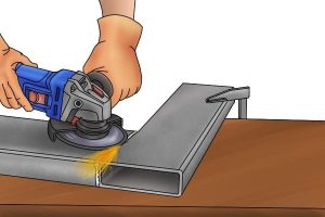 Example of how to grind metal with an angle grinder and how it requires speed.