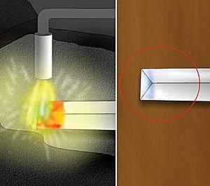 Heat again to annealing temperature takes away the brittleness.