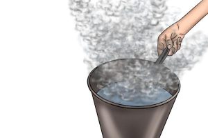 Cooling material down during use.
