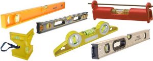 Spirit levels and digital spirit levels are used to measure the accuracy of projects.