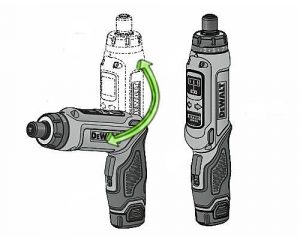 You can swivel the handle to alter the grip position.