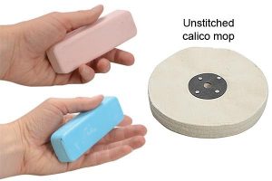 Unstitched calico mop.