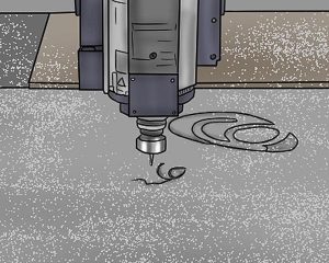 Routers can be used on some metals.
