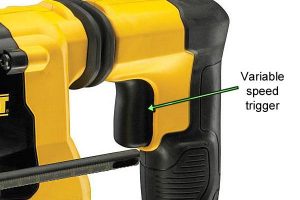 Variable Speed Trigger on DeWalt Power Tools.