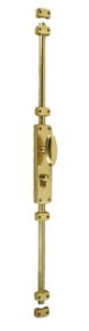 Long espagnolette lock for French doors.