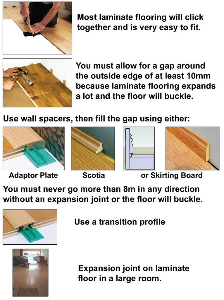How to install a high-quality laminate floor.