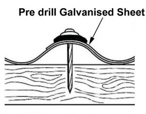 Pre-drill Galvanised Spring Nails.