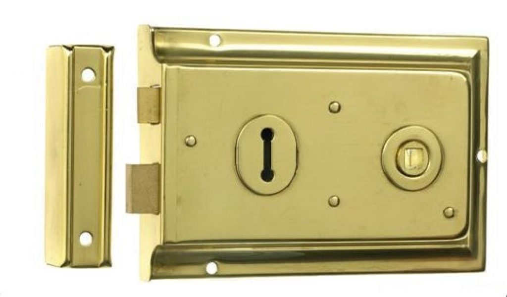 A rim lock is suitable for internal use.