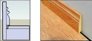 Skirting Boards and Laminate Flooring.