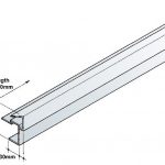 Example of a section of universal dry verge and its measurements.
