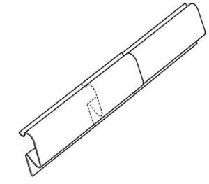Universal dry verge sections slot into eachother when installed on a roof.