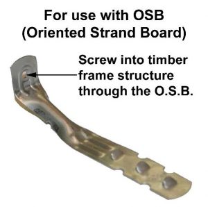 Instructions on how to add wall ties for timber frames.