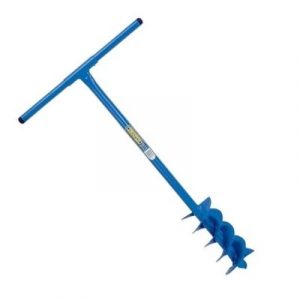 Example of a manual hole auger used in fence installation.