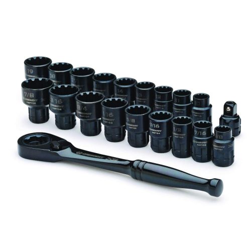 Crescent CX6PT20 Thru X6 Pass-Through Ratchet and Socket Set